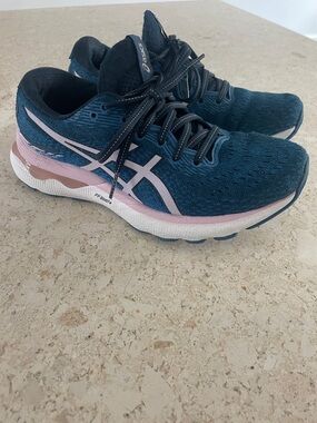 ASICS Teal and Pink Women's Running Shoes